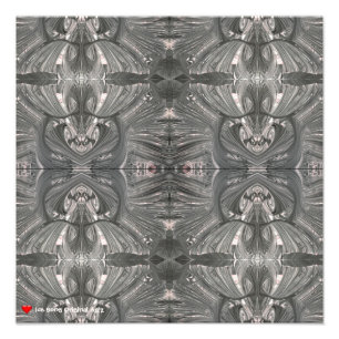 Foto Máscara Tribal de Abstrato preto branco 4