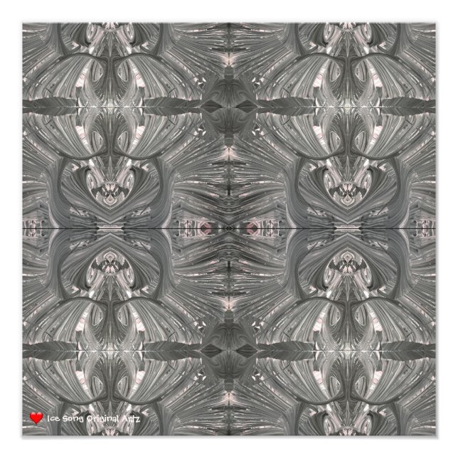 Foto Máscara Tribal de Abstrato preto branco 4 (Frente)