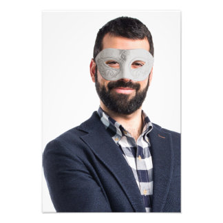 Foto Mask Stylish Trendy Portrait