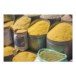 Foto Massa seca e feijão à venda, Marrakech, 2