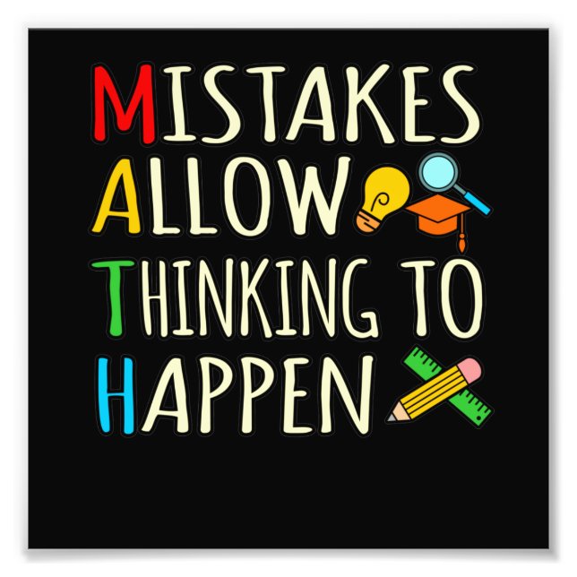 Foto Matemático - Estudante Erros de Matemática Profess (Frente)