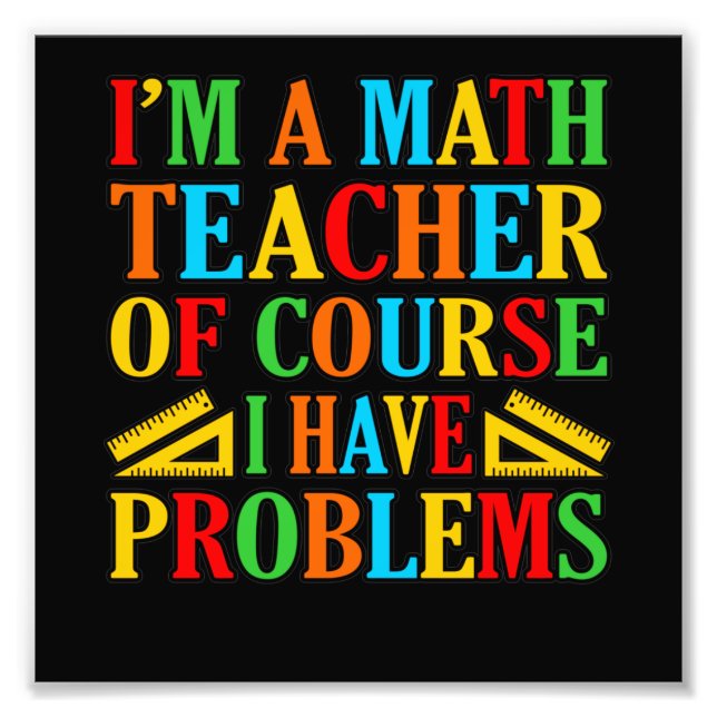 Foto Math Teacher Problems Mathematics Maths Student (Frente)