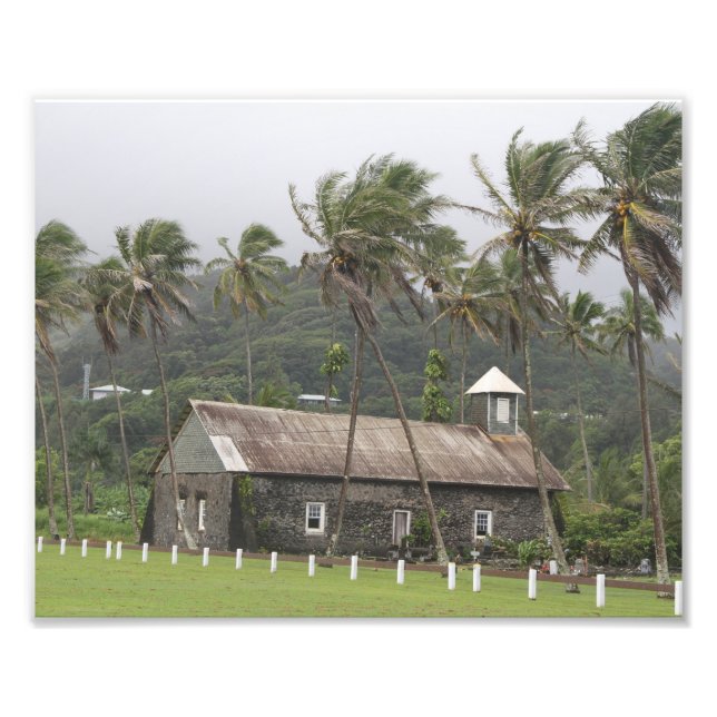 Foto Maui, Igreja Antiga, Árvores Palmeiras de vento so (Frente)