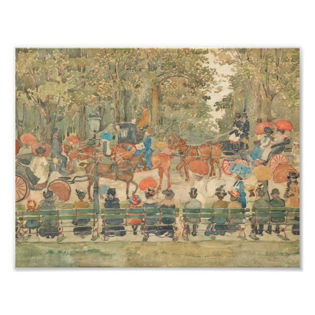 Foto Maurice Prendergast - Central Park, 1901 (Frente)
