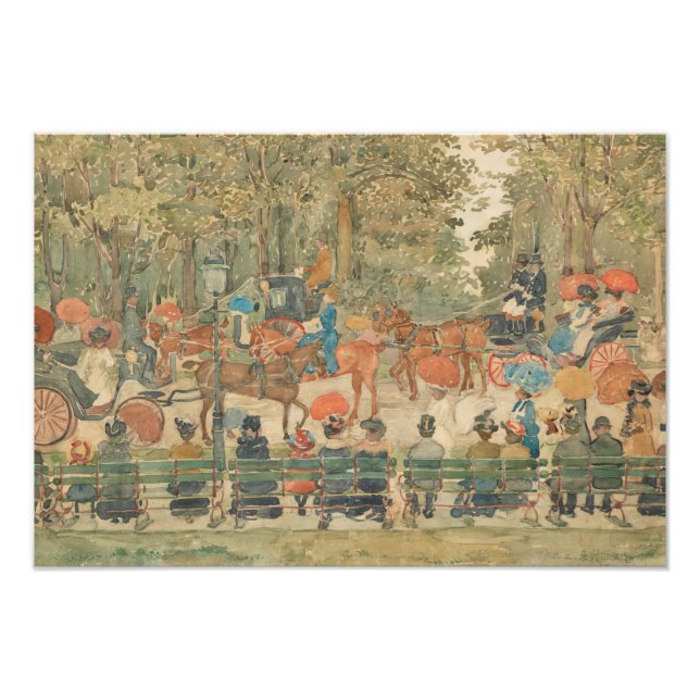 Foto Maurice Prendergast - Central Park, 1901 (Frente)