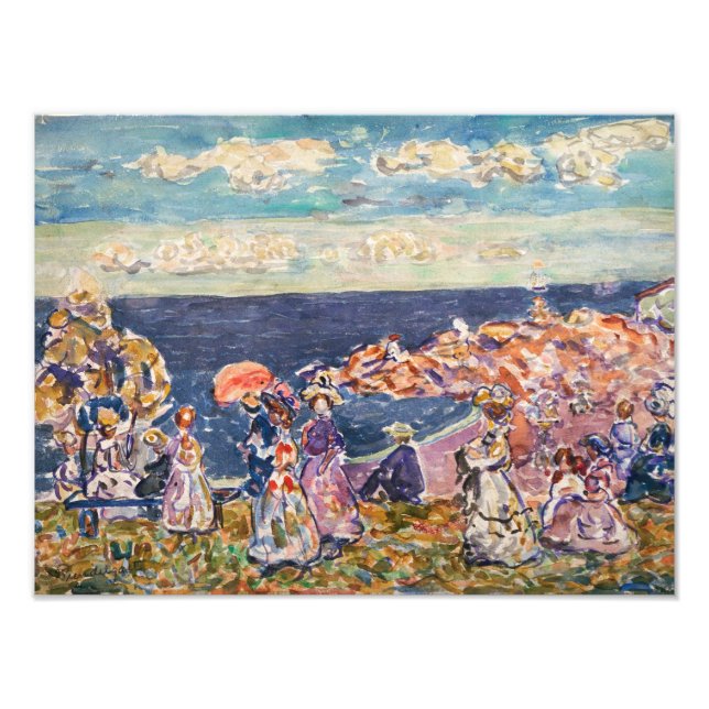 Foto Maurice Prendergast - Na Praia (Frente)