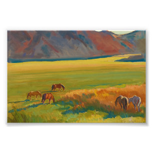 Foto Meadow e cavalos por Maynard Dixon