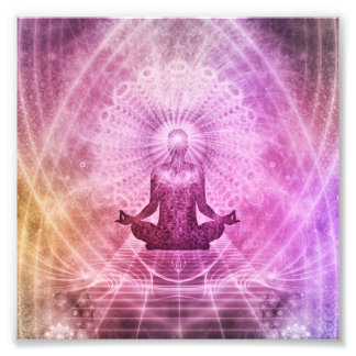 Foto Meditação espiritual de Yoga Zen Colorida