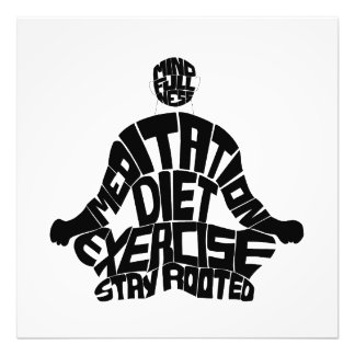 Foto Meditação - Motivação - Arte na parede