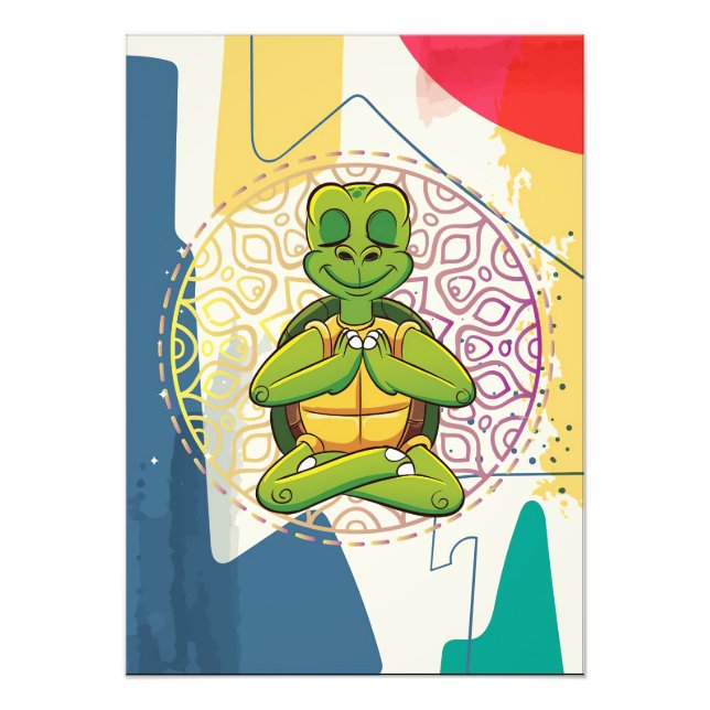 Foto Meditação Turtle Lover Turtle Mandala (Frente)