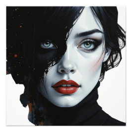 Foto Meia-Noite - Retrato De Tinta-Splash