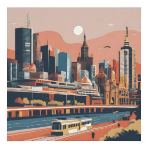 Foto Melbourne poster vintage