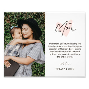 Foto Melhor Mãe Alguma Vez Cor-de-Rosa Mensagem Bonita