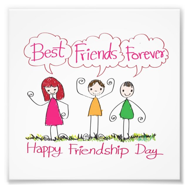 Foto MELHORES AMIGOS PARA MAIS DE 1 Planilha de Colagem (Frente)