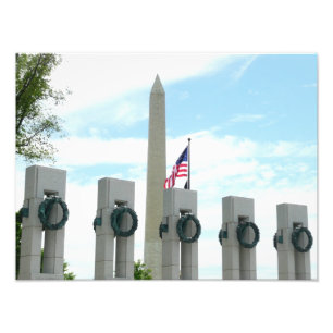 Foto Memorial do Washington Monument e da Segunda Guerr