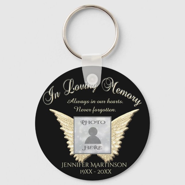 Foto Memorial em Loving Memory Chaveiro (Frente)