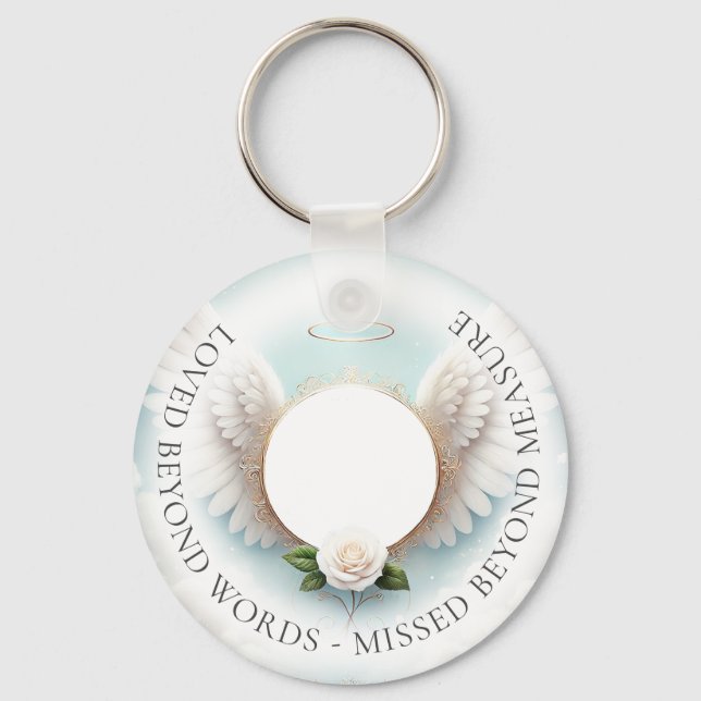 Foto Memorial Funeral Chaveiro (Verso)