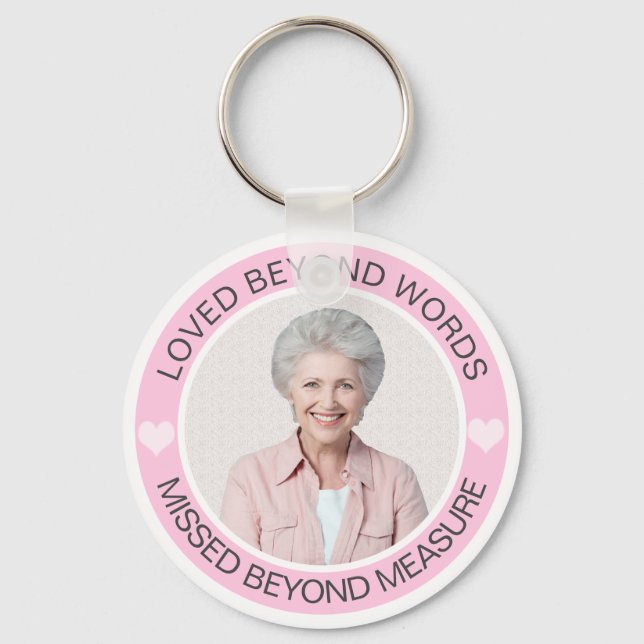 Foto Memorial Funeral Chaveiro (Verso)