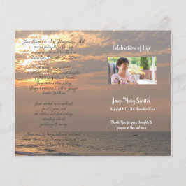 Foto Memorial Funeral Order Program