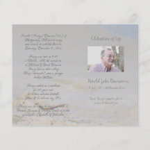 Foto Memorial Funeral Order Program