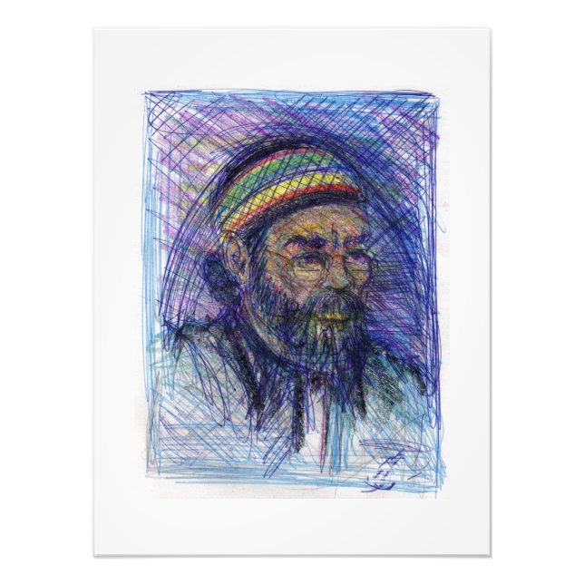 Foto Memphis Artist 2 White Framing Impressão (Frente)