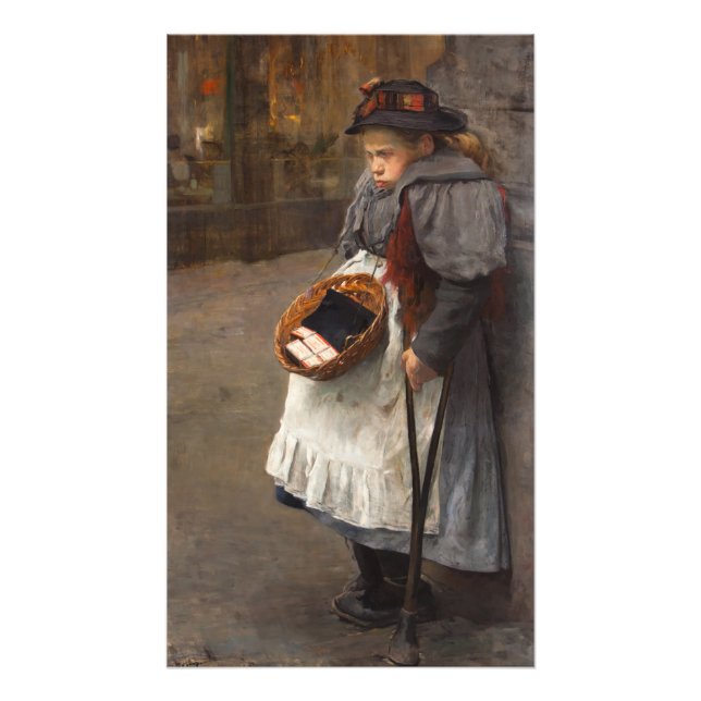 Foto Menina de Palitos Pobre Garoto de Rua Pobreza Urba (Frente)