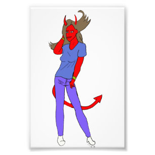 Foto menina diabólica