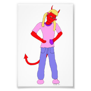 Foto menina diabólica