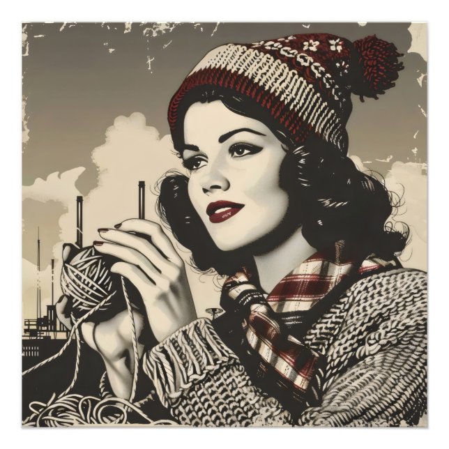 Foto Menina e Fio Vintage (Frente)