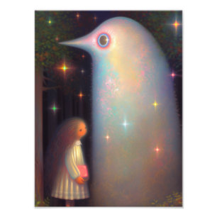 Foto Menina e um Fantasma