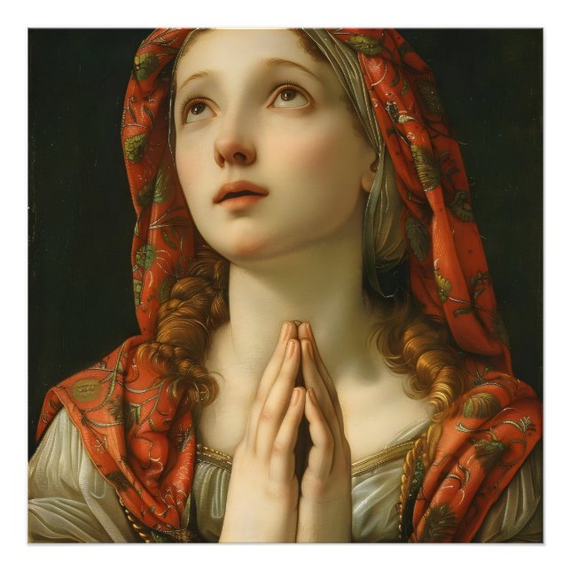 Foto Menina Rezando da Renascença (Frente)