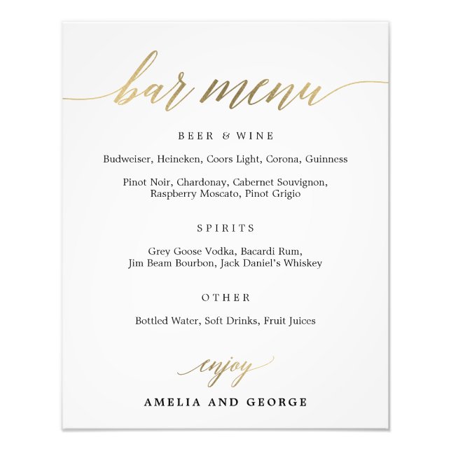 Foto Menu bar Escolha seu tamanho (Frente)