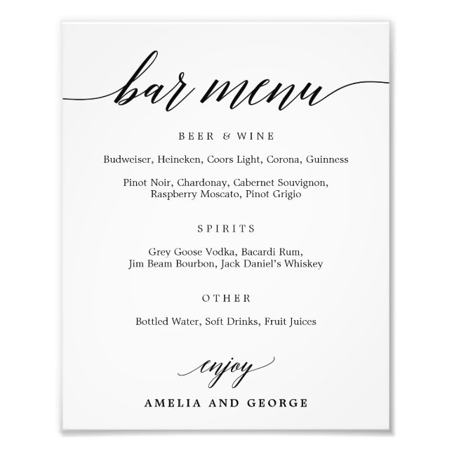 Foto Menu bar Escolha seu tamanho (Frente)