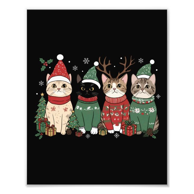 Foto Meowy Cat Christmas Catmas Xmas Gift (Frente)
