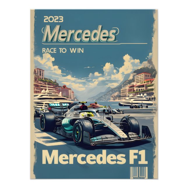 Foto Mercedes F1 Racing Poster (Frente)