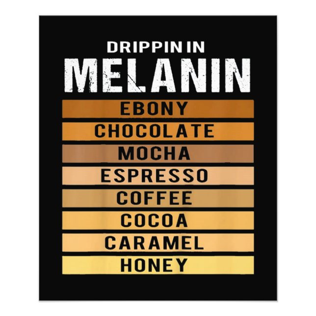 Foto Mês da História Negra Drippin Melanina (Frente)