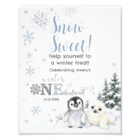 Mesa de sobremesas de animais árticos Winter Onede