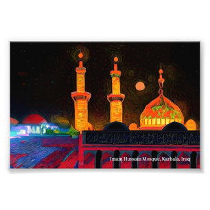 Foto Mesquita Imam Hussain, Karbala, Iraque em uma Post