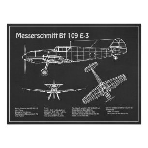 Foto Messerschmitt Bf 109 - Airplane Blueprint PD