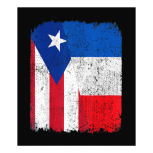 Foto Metade Porto-Riquenho Metade Francês Bandeira Orgu