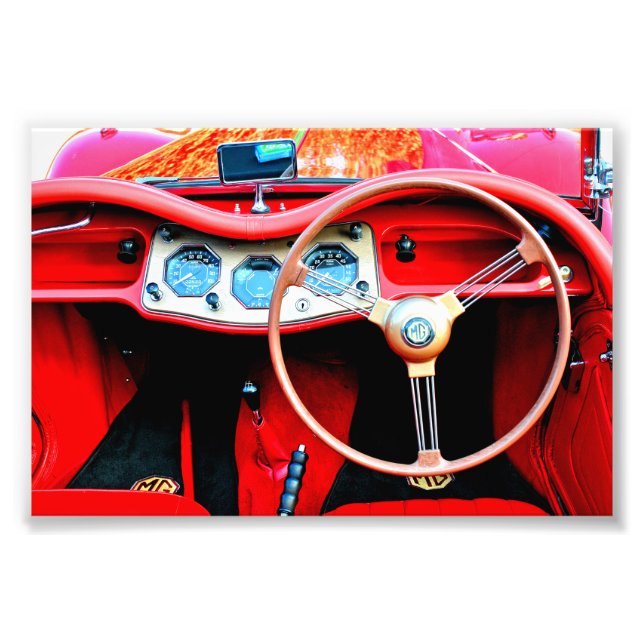 Foto MG TA Classic Sports Car Interior (Frente)