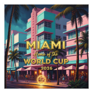 Foto Miami Casa Copa do Mundo 2026 Noite de Futebol Art