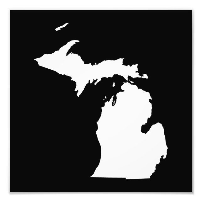 Foto Michigan em Branco e Preto (Frente)
