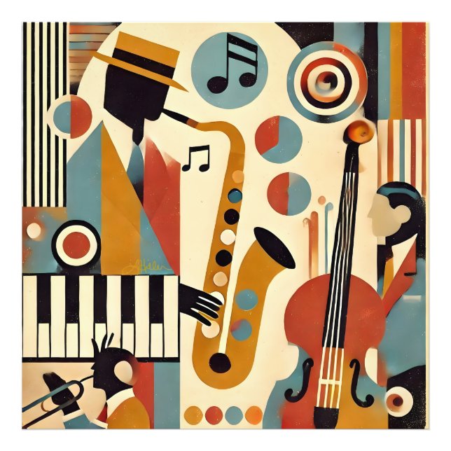 Foto Mid Century Jazz Age Modern Minimalist Trio (Frente)