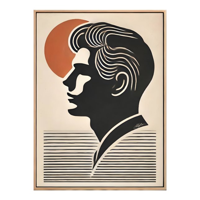 Foto Mid Century Modern Art He Follows The Sun (Frente)