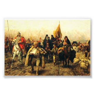 Foto Migration of the Serbs by Paja Jovanovic Fine Art