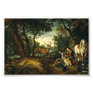 Foto Milagre de São Huberto por Peter Paul Rubens