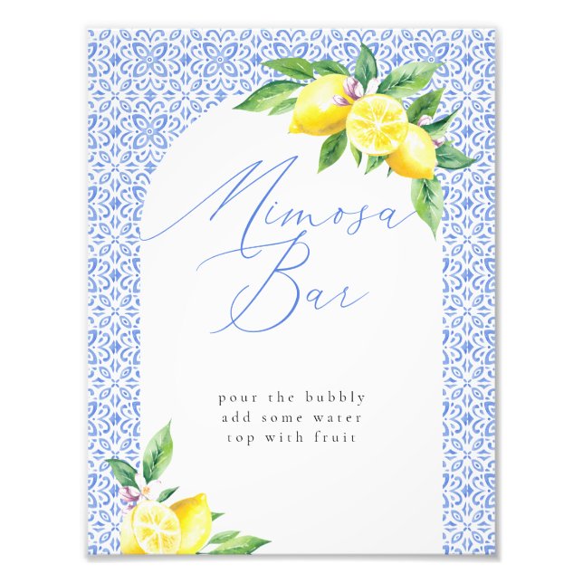 Foto Mimosa Bar Lemon Azulejo Azul Italiano (Frente)