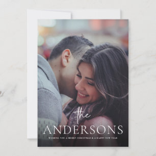 Foto mínima do Casal da família de cartões de Nata