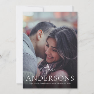 Foto mínima do Casal da família de cartões de Nata